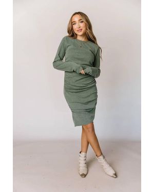 Ampersand Ave Better Than Basic Midi Dress - Green