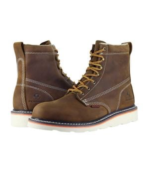 Berrendo Soft Toe Work Boots Safety Footwear Electrical Hazard Rated - Brown