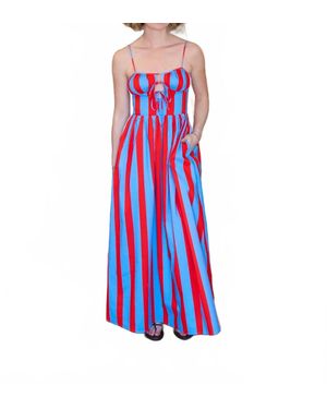 Line & Dot Primo Maxi Dress - Red