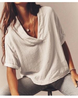 Xirena Avery V-Neck Top - Brown