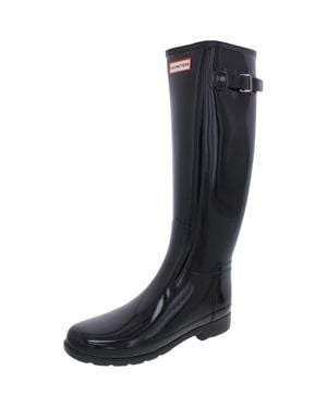HUNTER Original Refined Gloss Tall Outdoor Rain Boots - Black