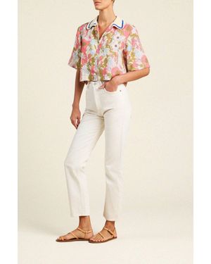 Trovata Thia Shirt Top - Natural
