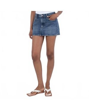 Agolde Alek Mini Skirt - Blue