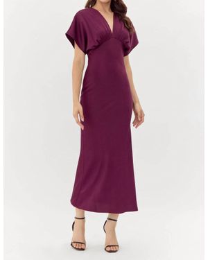 Adelyn Rae Darlinda Midi Dress - Purple