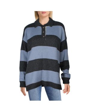 Madewell Collar Knit Pullover Sweater - Blue