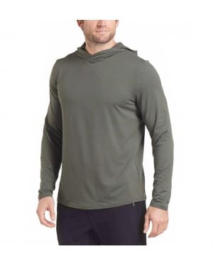 UNRL Ultra Hooded Long Sleeve Top - Gray