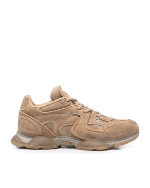 Axel Arigato Eris Chunky Sculpted Sole Layered Leather Sneakers - Brown