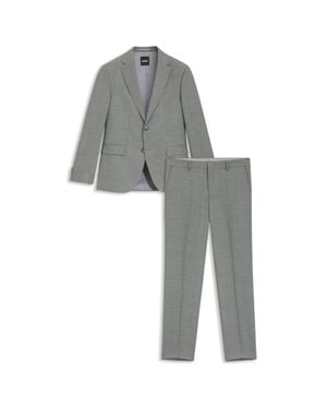 BOSS Two-Piece Regular-Fit Suit - Gray