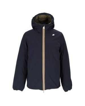 K-Way Jack St Thermo Double Reversible Hooded Padded Down Jacket - Blue
