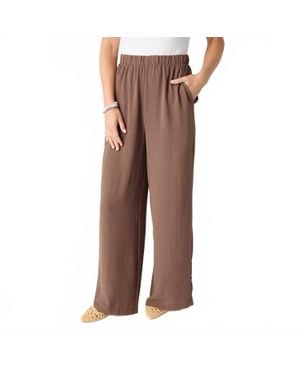 Coco + Carmen Maya Flowy Wide Leg Pant - Brown
