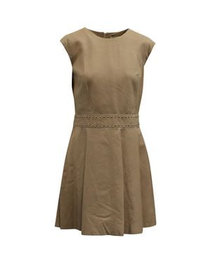 Yves Salomon Yves Solomon Fit And Flare Dress - Brown