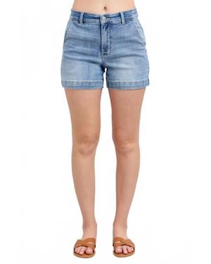 Judy Blue Trouser Pocket Shorts - Blue