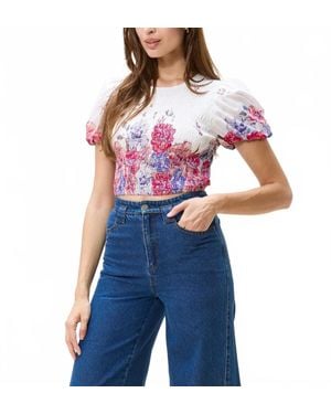 Cleobella Rya Short Sleeve Top - Blue