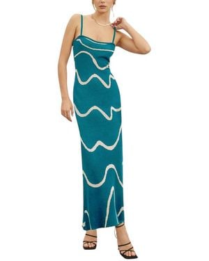 BELLA DESERT Maxi Dress - Blue