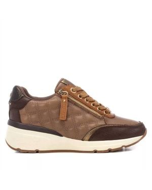 Carmela 161954 Leather Casual Sneakers - Brown