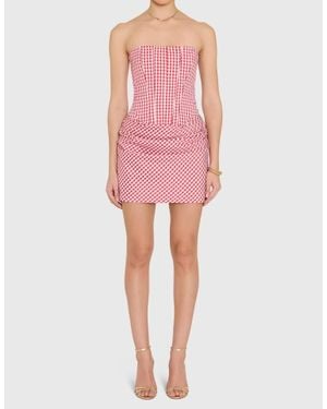 Amanda Uprichard Mariah Mini Dress - Pink