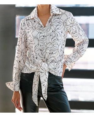 Finley Dancing Lilies Lindy Top - Gray