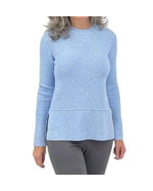 J'Envie/Eli Long Sleeve Chunky Ribbed Sweater - Blue
