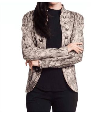 Alberto Makali Blush Faux Suede Jacket - Black