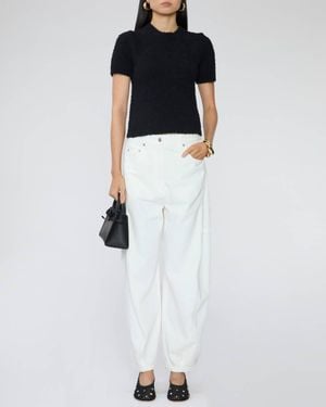 Tibi Serviette Baby Tee - White