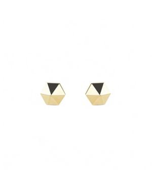 Mission Atelier Water 14 Karat Stud Earrings - Metallic