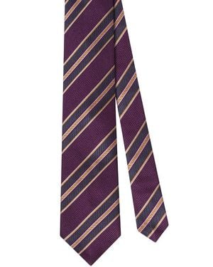 Robert Talbott Silk Multi Repp Best Of Class Necktie - Purple
