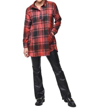 Tulip Clothing Brenda Pullover Top - Red