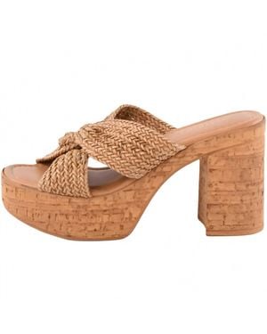 Seychelles Adorned Platform Sandals - Brown