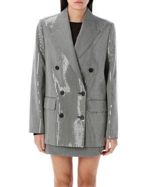 Golden Goose Boyfirend Jacket Pied Pul Sequin - Gray