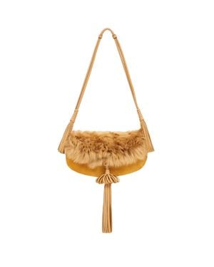 Ulla Johnson Tassel Flap Bag - Brown