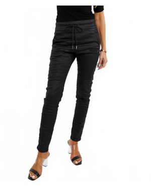 Bevy Flog Shely Slim-Fit Pants - Black