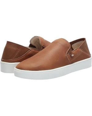 Spenco Saylor Sneakers Saddle Leather Slip On Casual Shoes Gal1164 - Brown