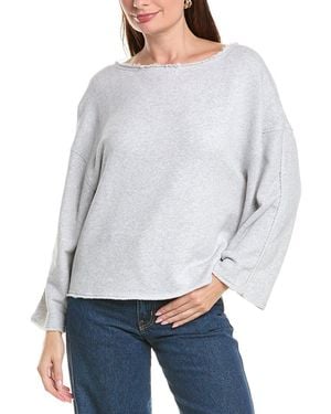 BOSS Enely Woven Top - Gray