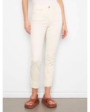 Charlie b Fray Hem 28 Inch Pant - White