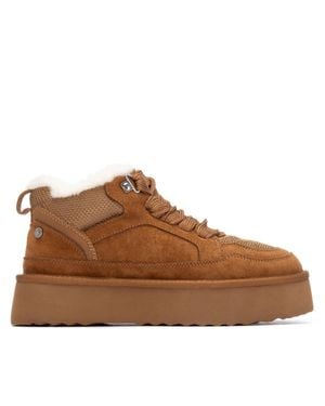 Xti Casual Suede High Top Sneakers By - Brown