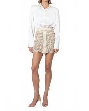 NonChalant Label Kaiden Mini Skirt - White