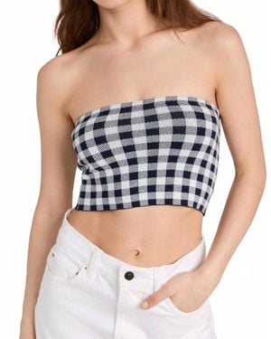 Kule The Jo Plaid Top - Blue