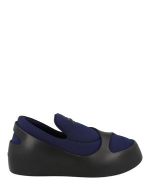 Ferragamo Lunar Paneled Slip-On Sneakers - Blue
