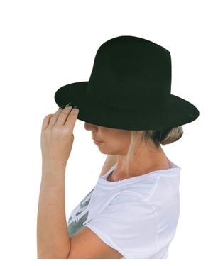 Gigi Pip Wes Fedora Hat - Green