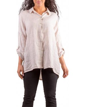 Gigi Moda Terina Linen Shirt - Pink