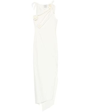 Coperni Asymmetrical Midi Dress - White