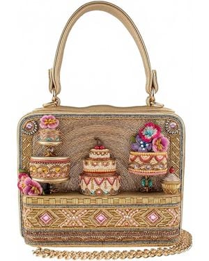 Mary Frances Sugar On Top Beaded Cake Shop Top Handle Handbag - Brown