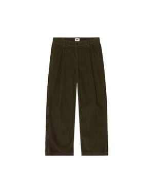 Obey Dean Faded Wash Cord Pants - Green