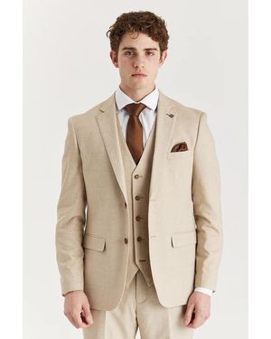 Paul Andrew Belmont Tailored Fit Blazer - Natural