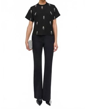 Jonathan Simkhai Abelia Embellished Top - Black