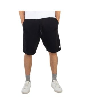 Marcelo Burlon Cross Basketball Cotton Shorts - Black