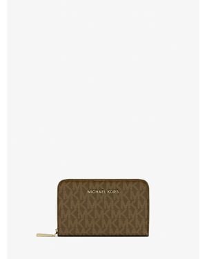 Michael Kors Small Logo Wallet - Natural