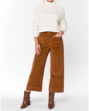 Velvet Heart Alyx Cropped Wig Leg Pants - Natural