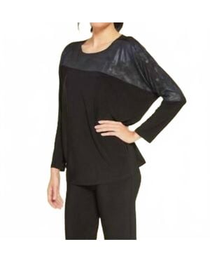 Sympli Stormy Boxy Top - Black