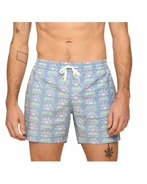 Chubbies The Easygoers Swim Trunks - Blue